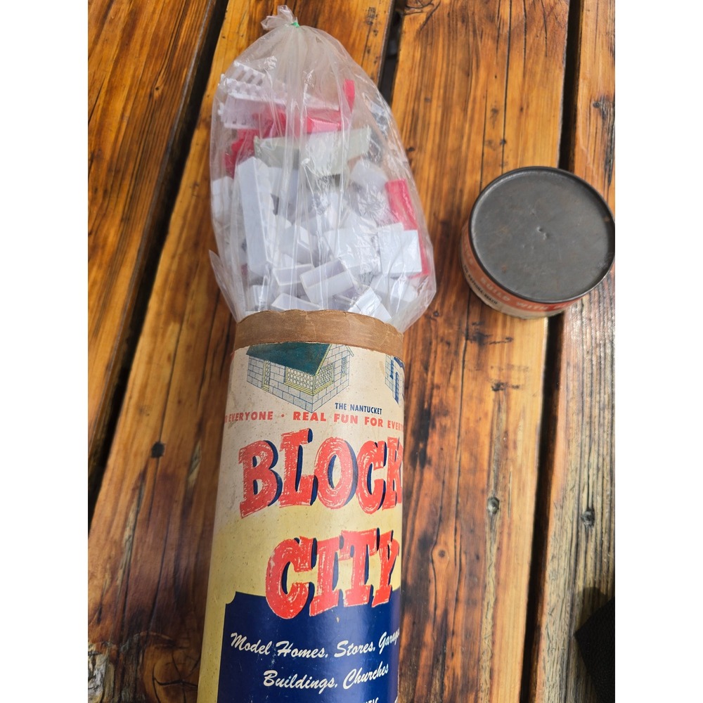 Vintage Block City No. B 300 Plastic Building Set Tri-State Molding Co 1950s - Picture 4 of 4